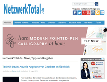 Tablet Screenshot of netzwerktotal.de